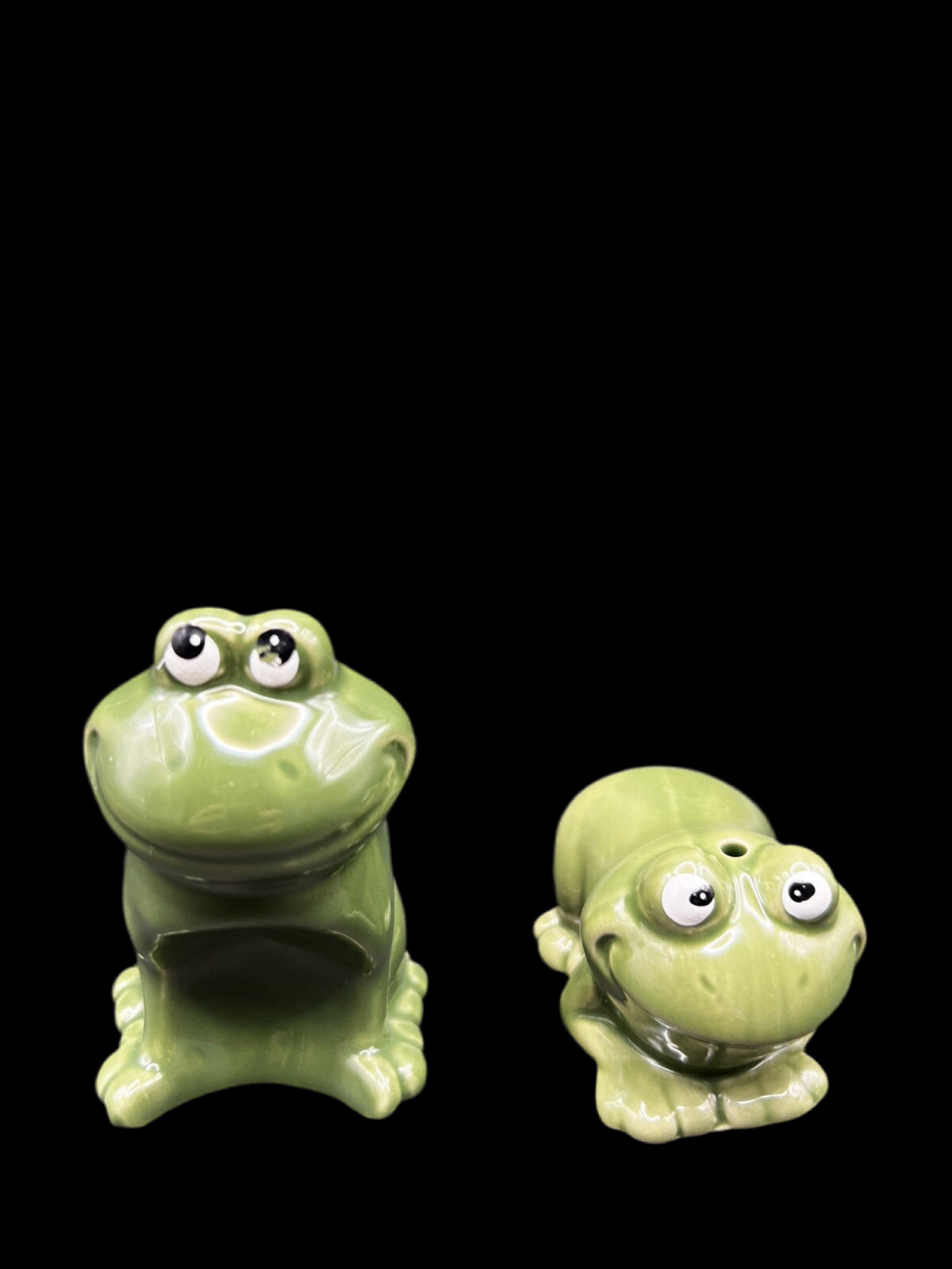 Naughty Playful Frogs Collectible Salt and Pepper Shakers