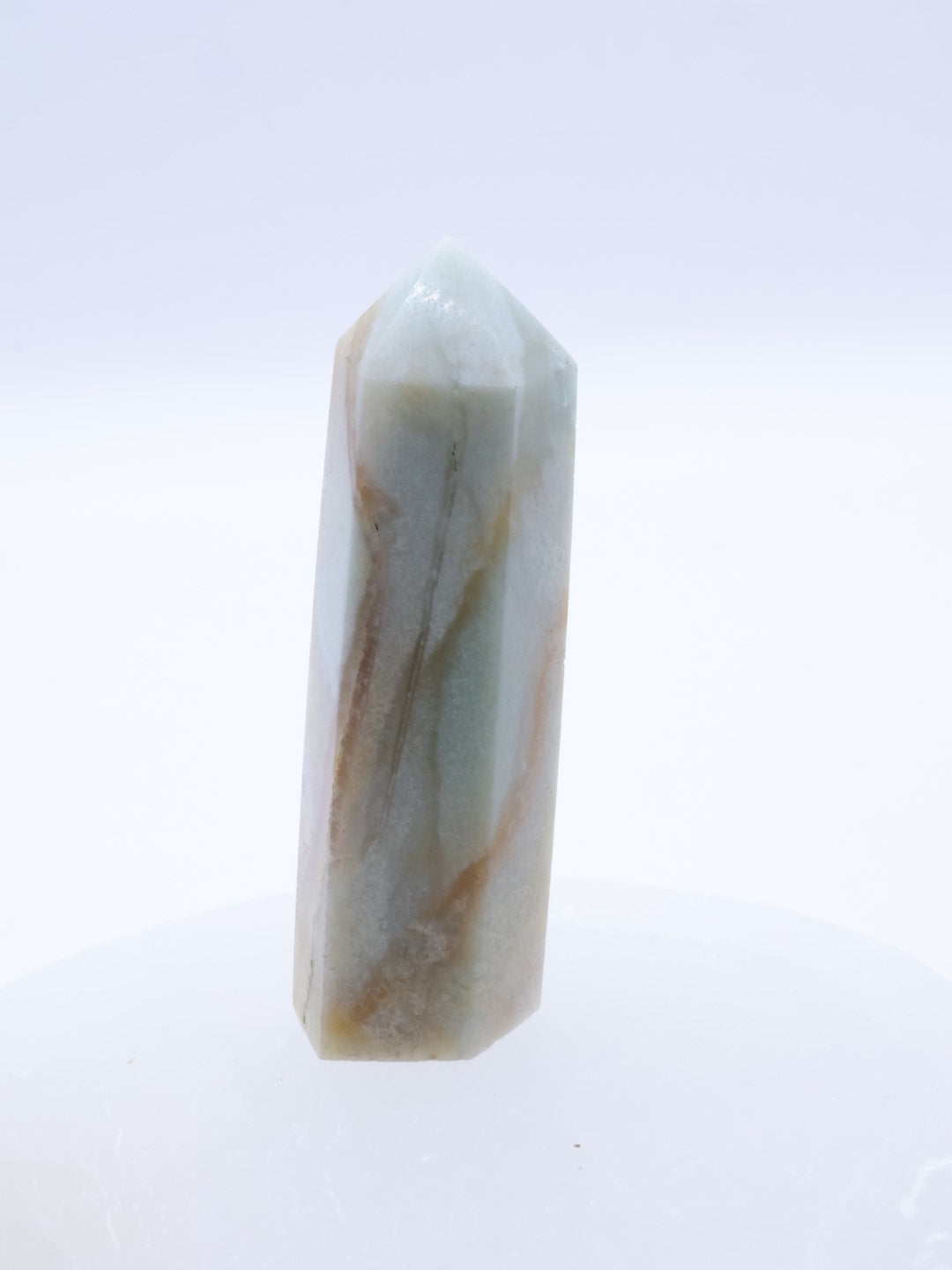 Sky Blue Quartz (Chalcedony)Crystal Point Small 65-100mm | #1