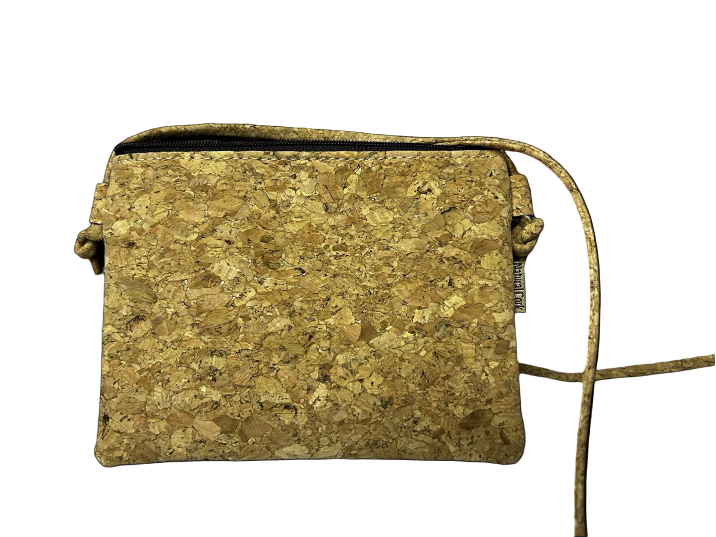 Vegan Eco Friendly Cork Crossbody, Tropical Casual Women’s Handbag With Strap