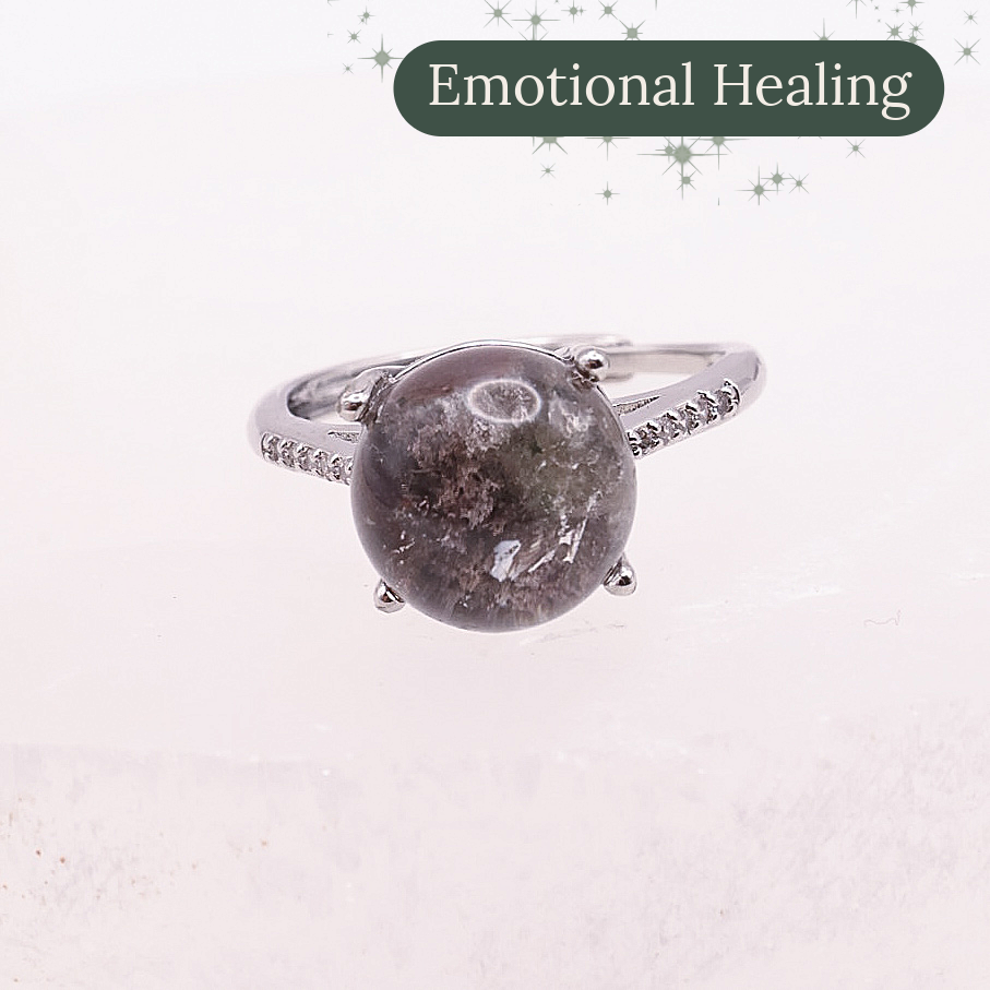 Garden Quartz Adjustable Ring | #9