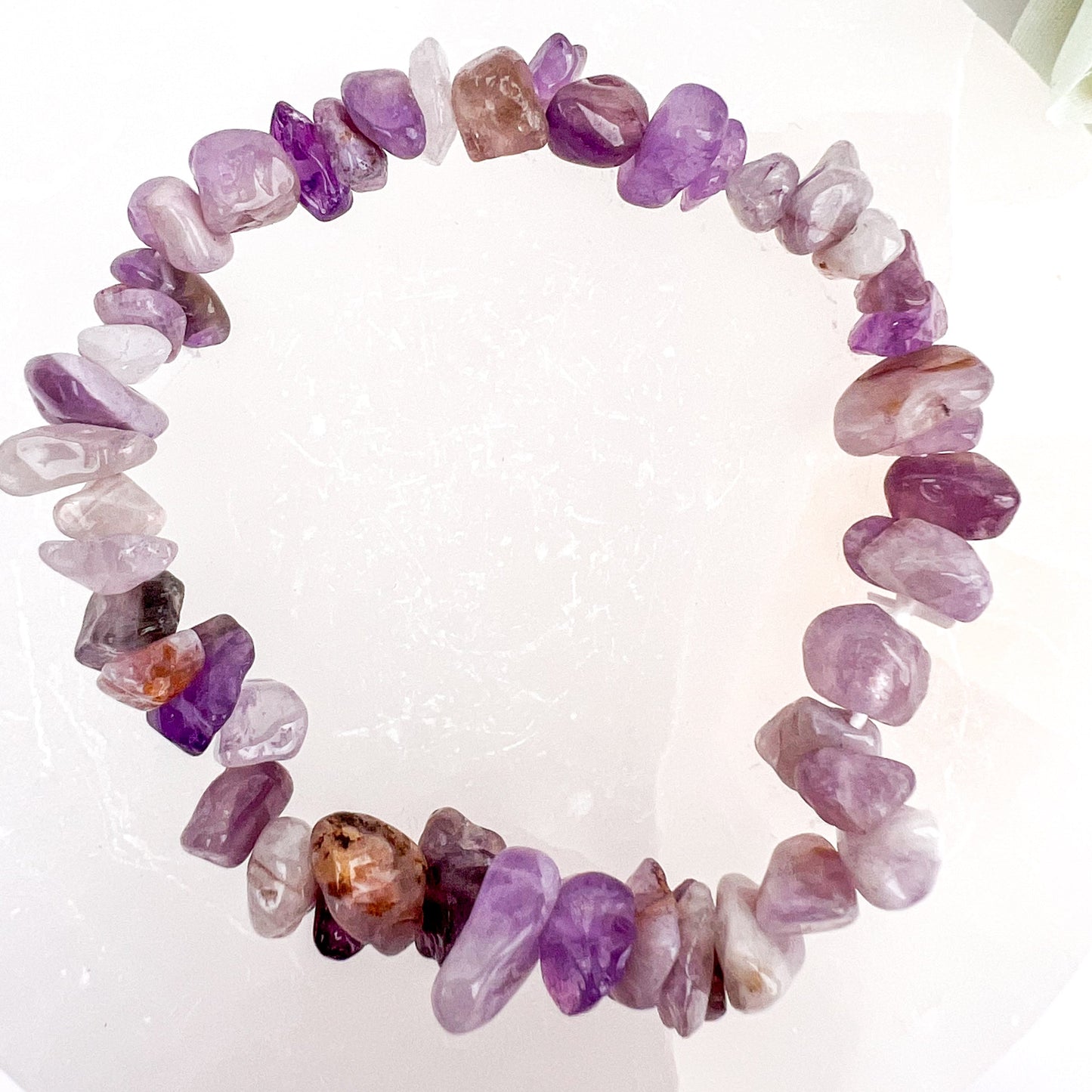 A Grade Amethyst Crystal Chip Bracelet