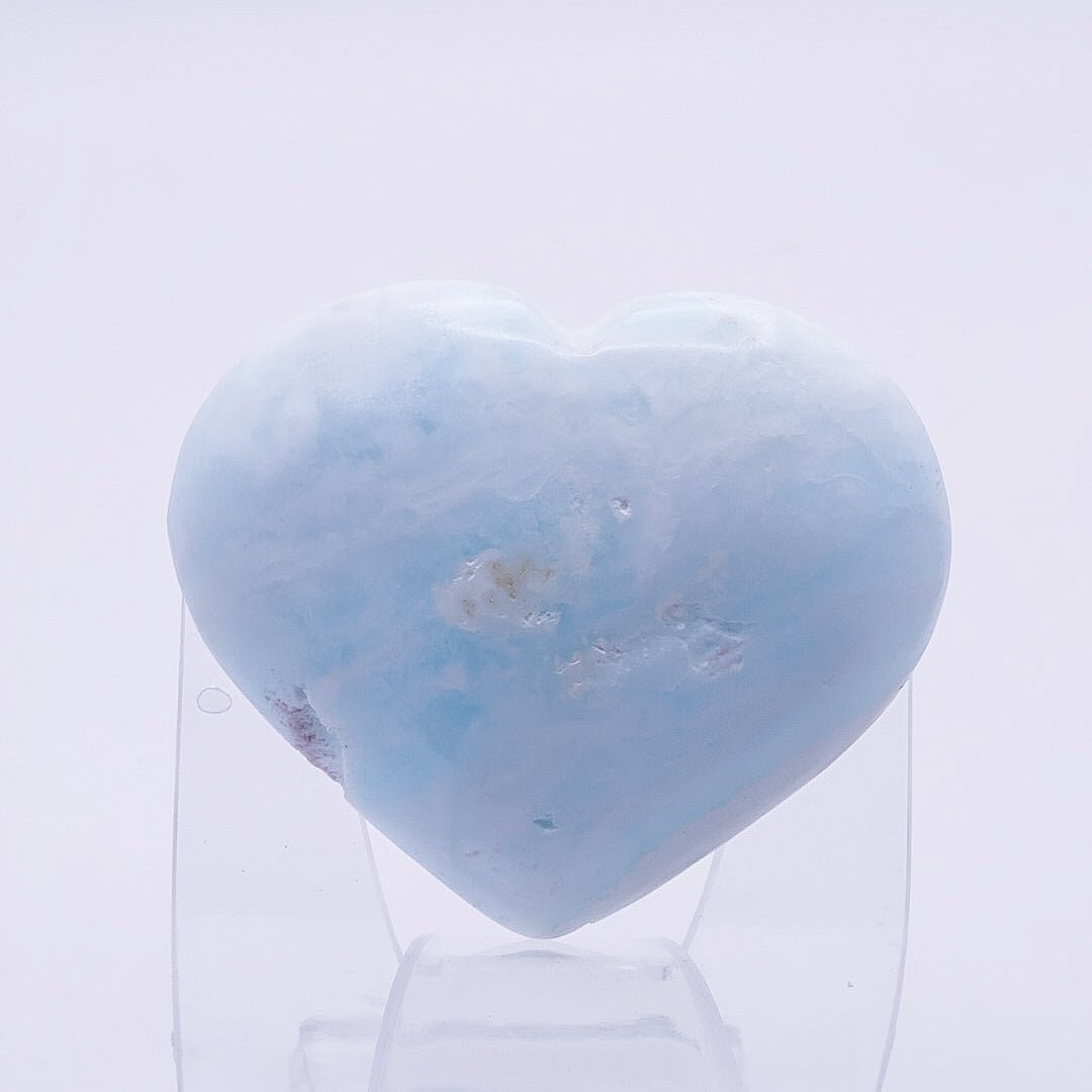 Caribbean Calcite (Aragonite) Heart 62g Medium Size 6cm | 1