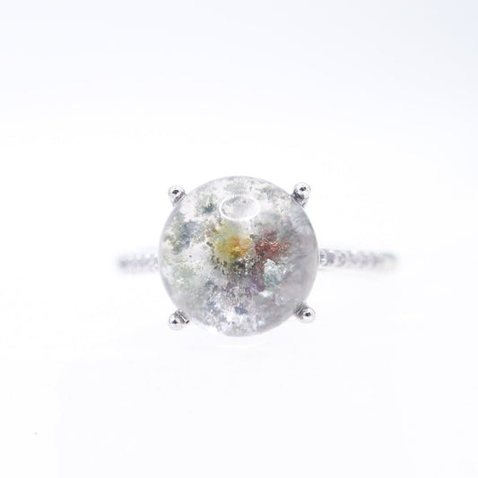 Garden Quartz Adjustable Ring