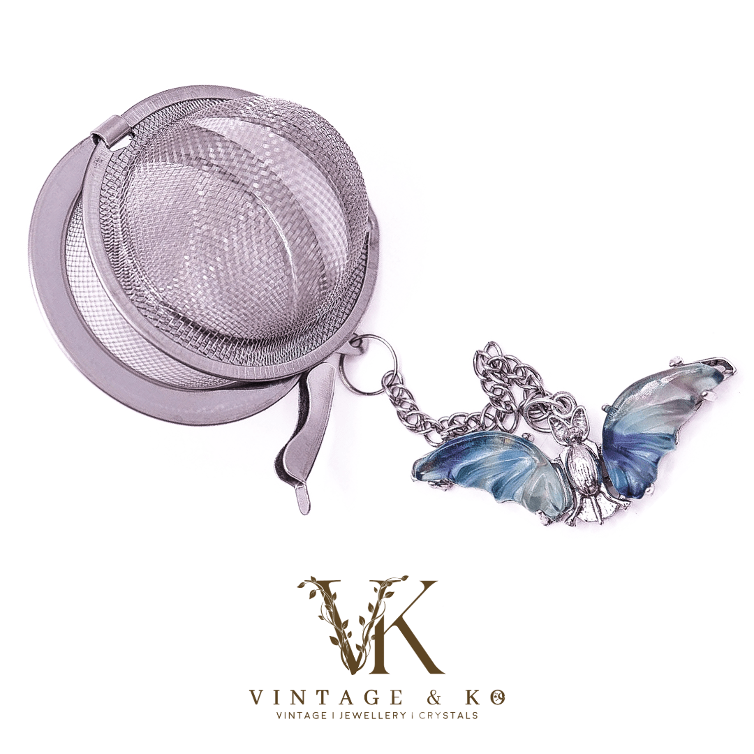 Green Fluorite Crystal Bat Tea Infuser