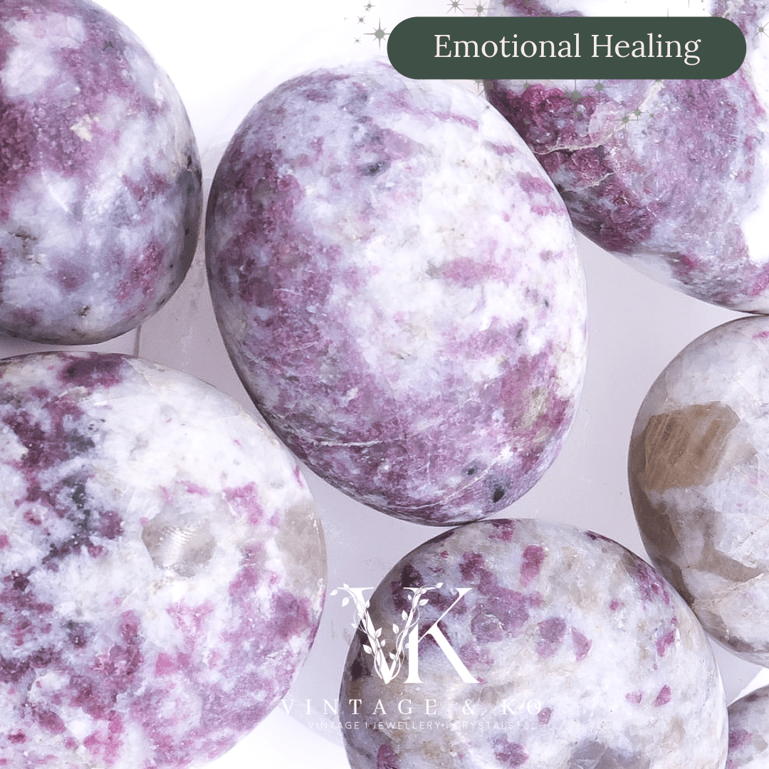 Madagascan Eudialyte Palm Stone Lightly Polished| Intuitively Chosen