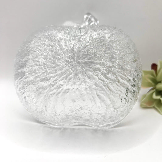 Pair of Glass Vintage Apple Shaped Dessert Bowls