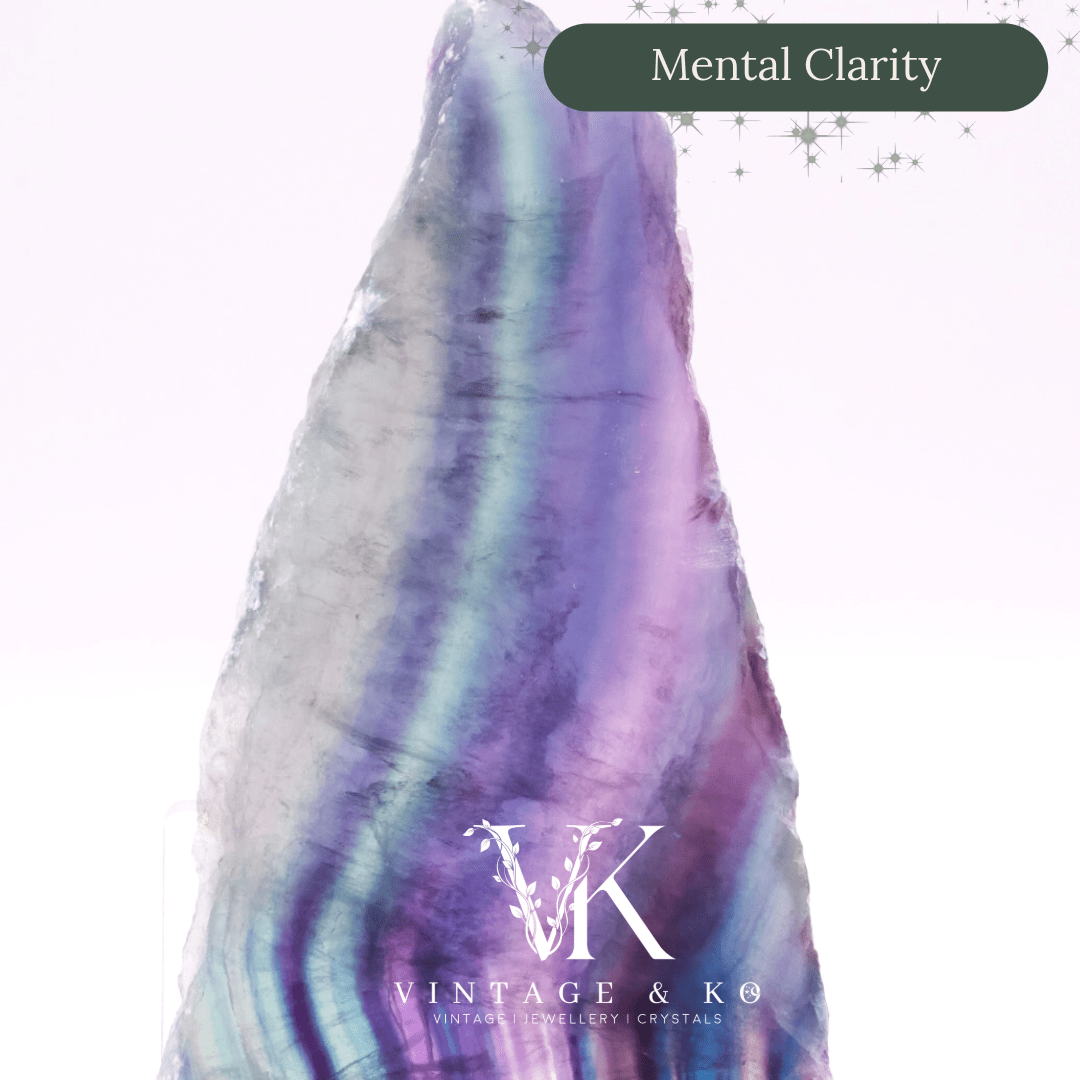 Rainbow Fluorite Slice | Medium Size (Approx 12cm)