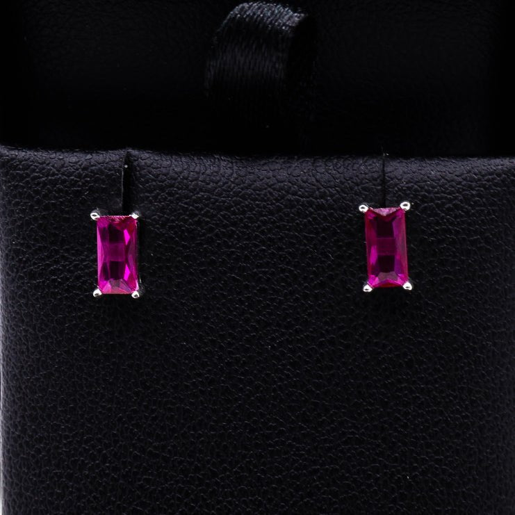 Rectangle Studs | .925 Sterling Silver