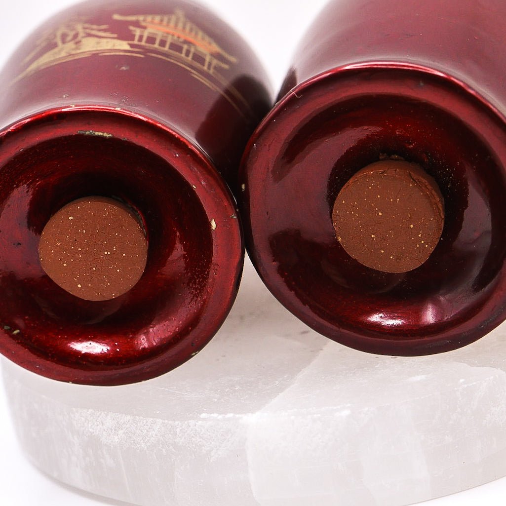 Red Temple Japanese Salt & Pepper Shakers