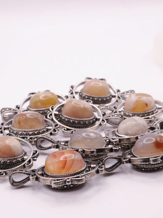 Sakura Agate Rotating Pendant | Intuitively Chosen