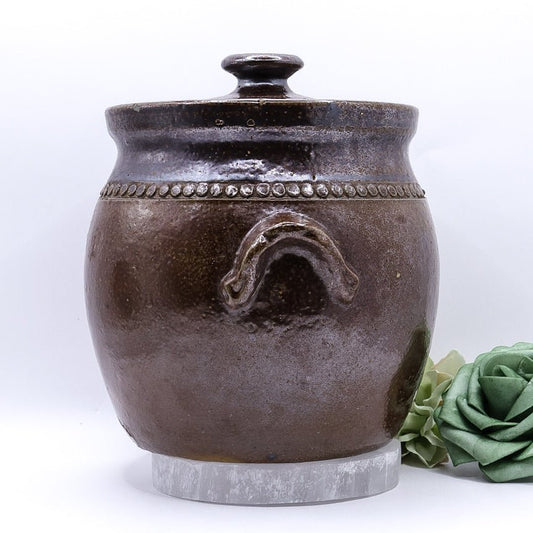 Vintage Bendigo Pottery Epsom Stoneware 15cm Lidded Canister