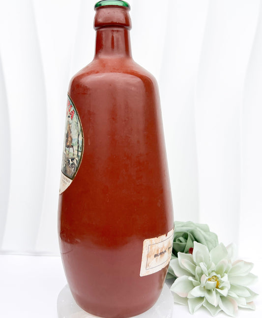 Vintage Glass Montaria Rosé Wine Bottle