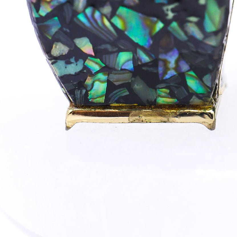 Vintage Paua Shell Salt & Pepper Shakers