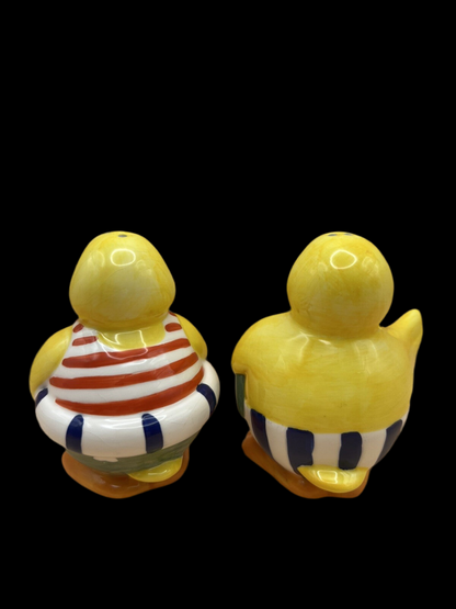 Novelty Salt & Pepper Shakers - Quirky Beach Duck Kitchen Decor