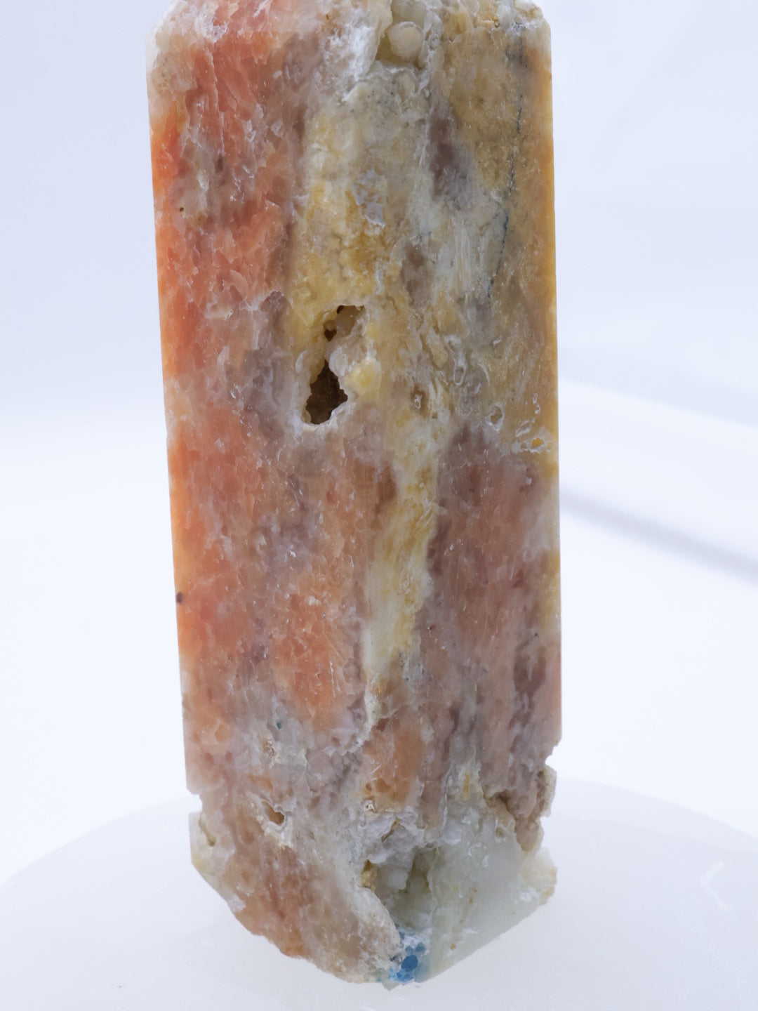 Orange Calcite/Apatite 
Crystal Point Medium Size 90-140mm | #1
