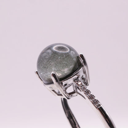Garden Quartz Adjustable Ring ~ Green | #6