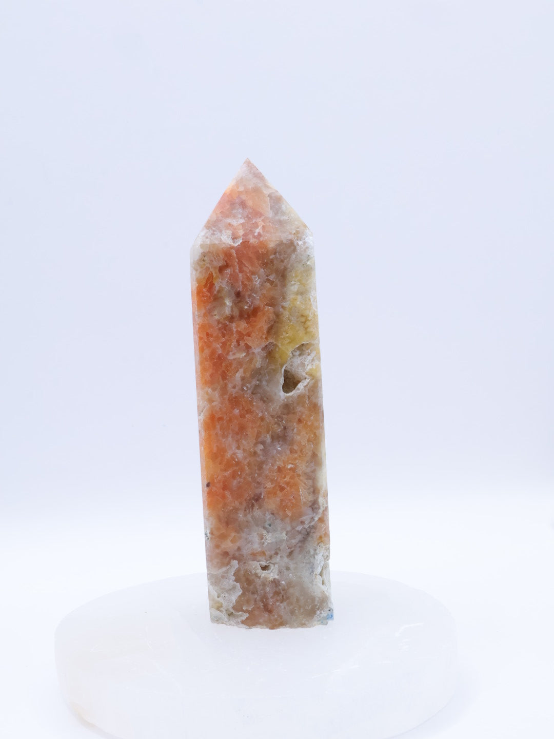 Orange Calcite/Apatite  Crystal Point Medium Size 90-140mm |  #2