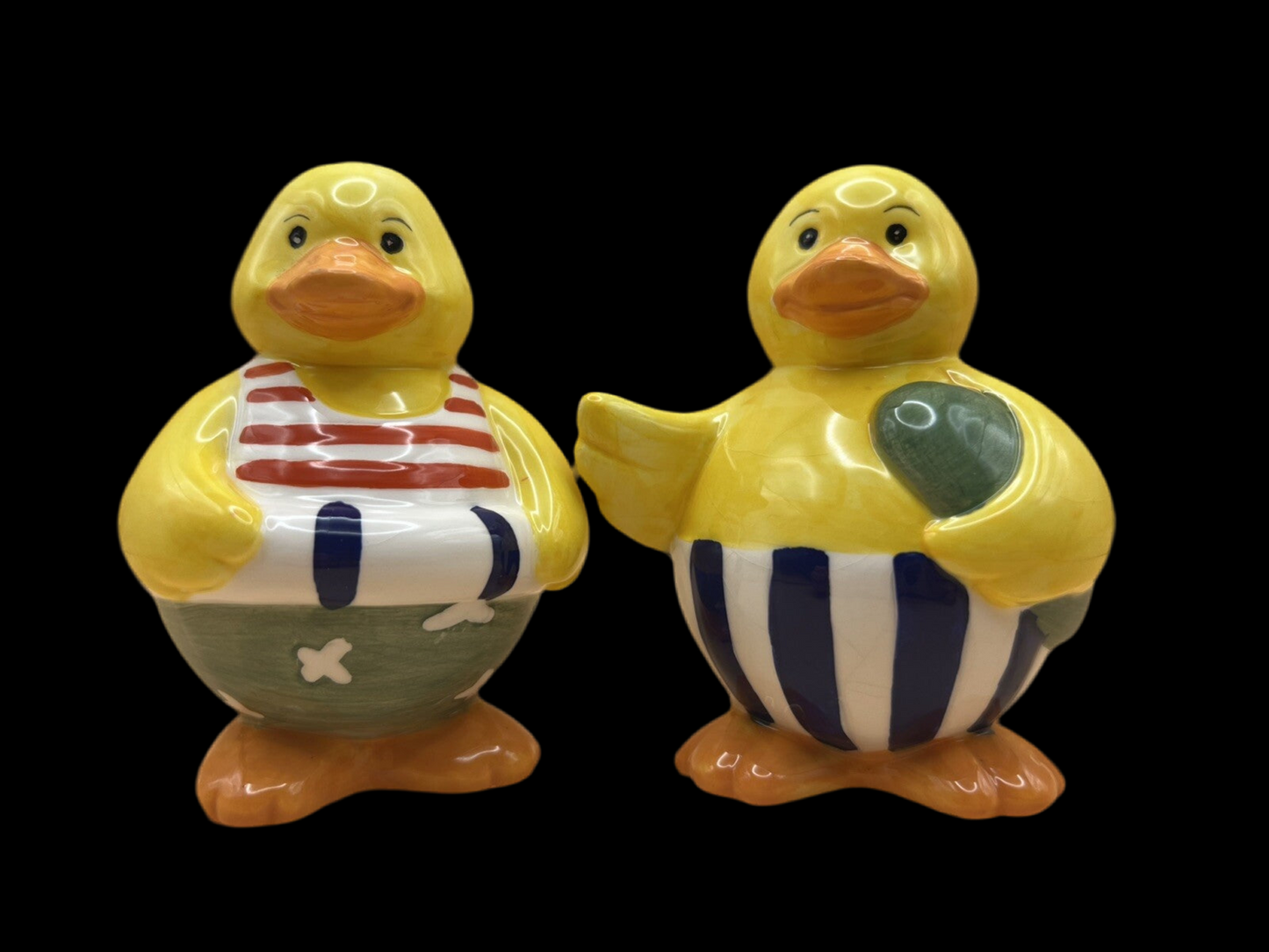 Novelty Salt & Pepper Shakers - Quirky Beach Duck Kitchen Decor