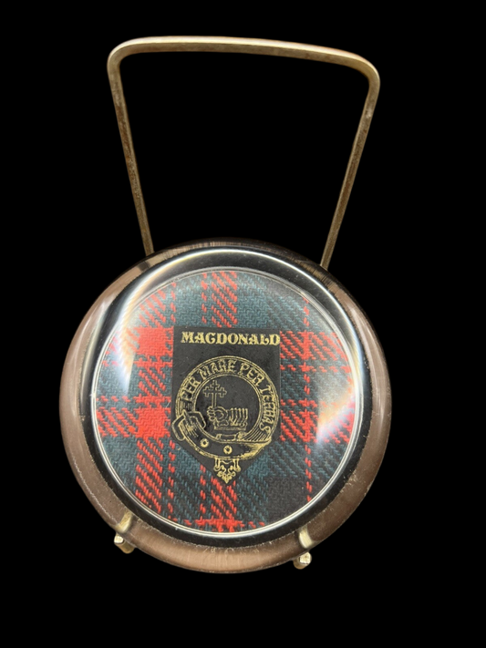 Vintage Macdonald Clan Paperweight with Original Box