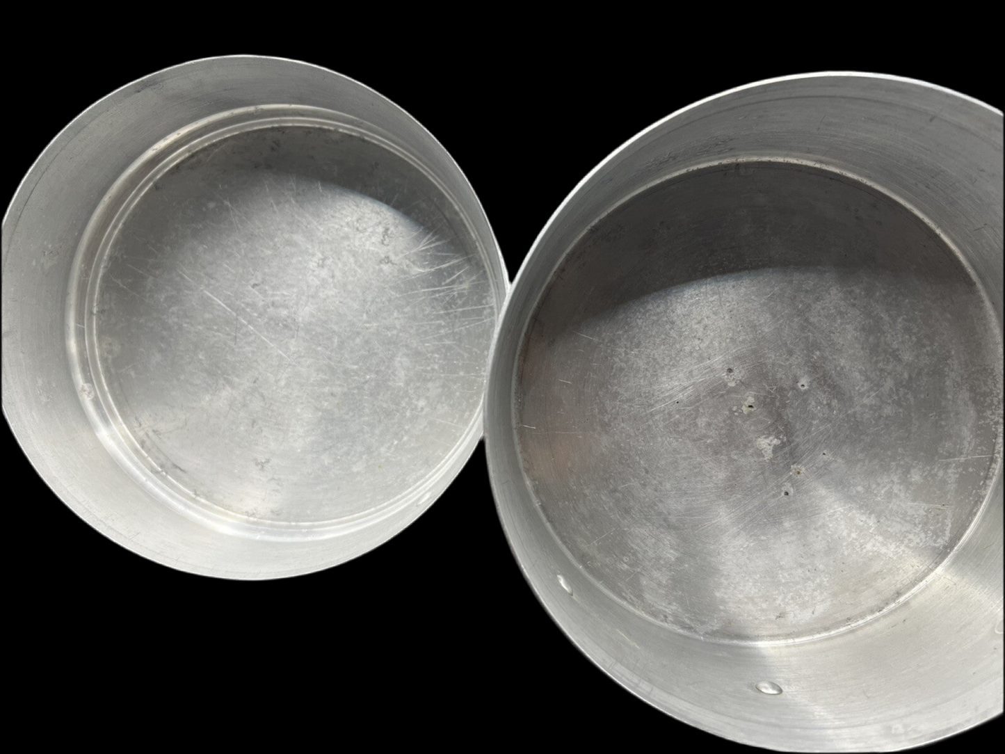 Vintage Sunray 3-Tier Aluminum Cake, Biscuit, and Pastry Storage Tins