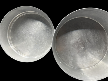 Vintage Sunray 3-Tier Aluminum Cake, Biscuit, and Pastry Storage Tins
