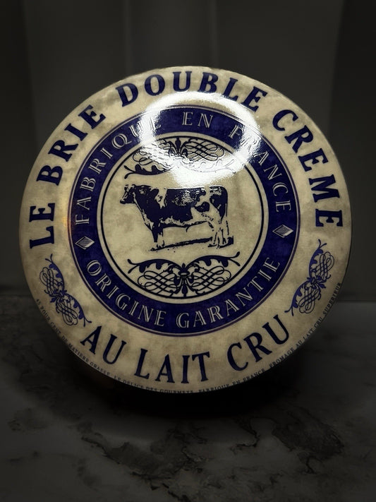 Gourmet Fine China Cheese Dish, French Country Ceramic Cheese Baker with Lid