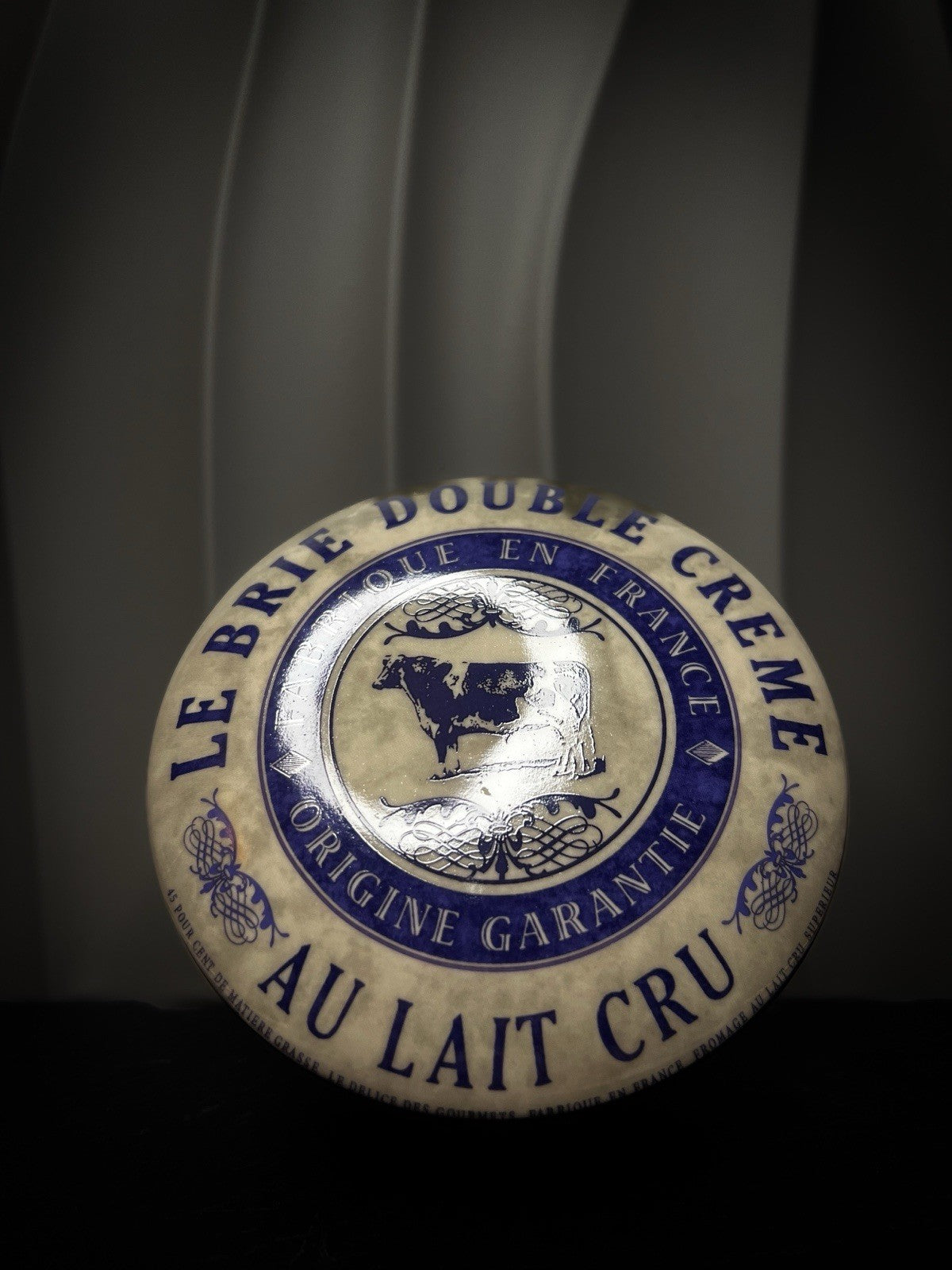 Gourmet Fine China Cheese Dish, French Country Ceramic Cheese Baker with Lid
