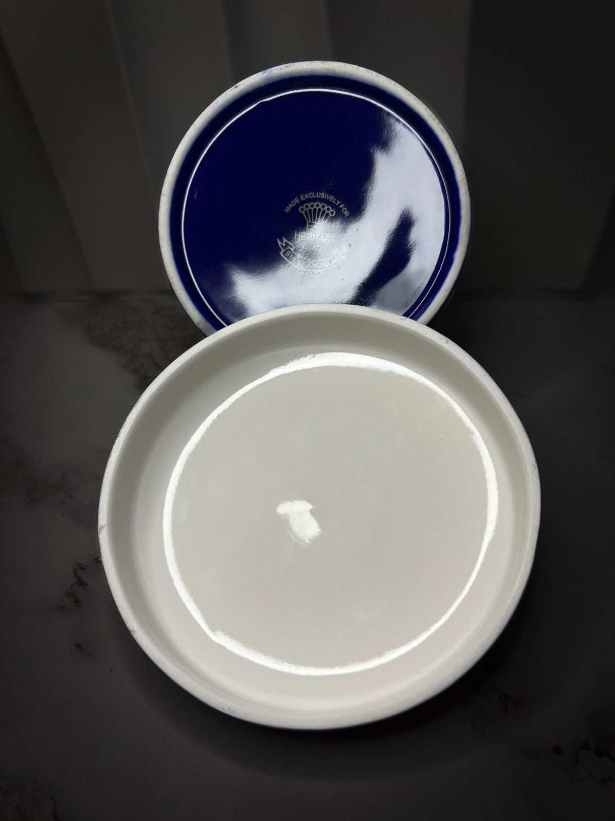 Gourmet Fine China Cheese Dish, French Country Ceramic Cheese Baker with Lid