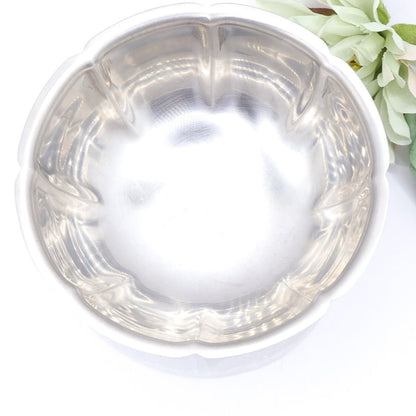 18/10 Stamped Stainless Steel Bowl with Original Sticker, Vintage Lucky Wood