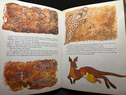 1977 Australian Children's Book Kangaroo Vintage Inscribed 1987 Rare Collectible