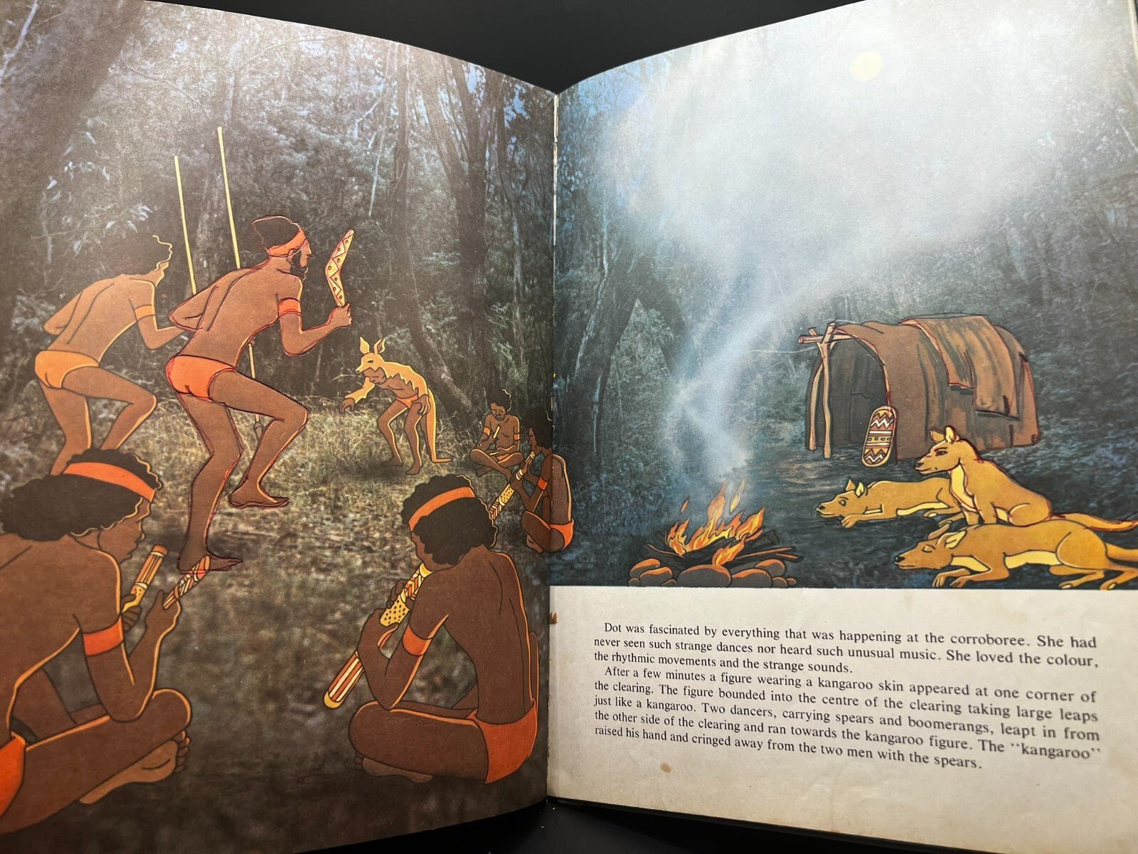 1977 Australian Children's Book Kangaroo Vintage Inscribed 1987 Rare Collectible