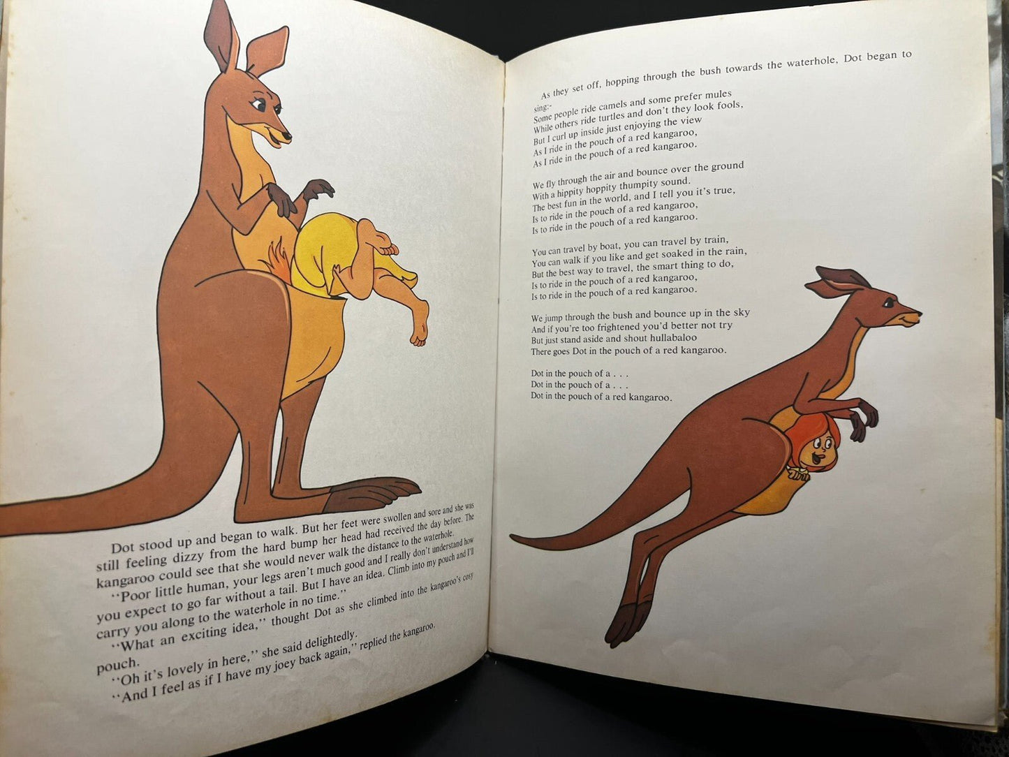 1977 Australian Children's Book Kangaroo Vintage Inscribed 1987 Rare Collectible