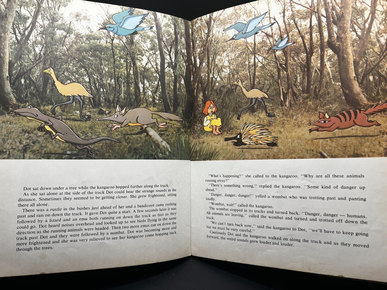 1977 Australian Children's Book Kangaroo Vintage Inscribed 1987 Rare Collectible