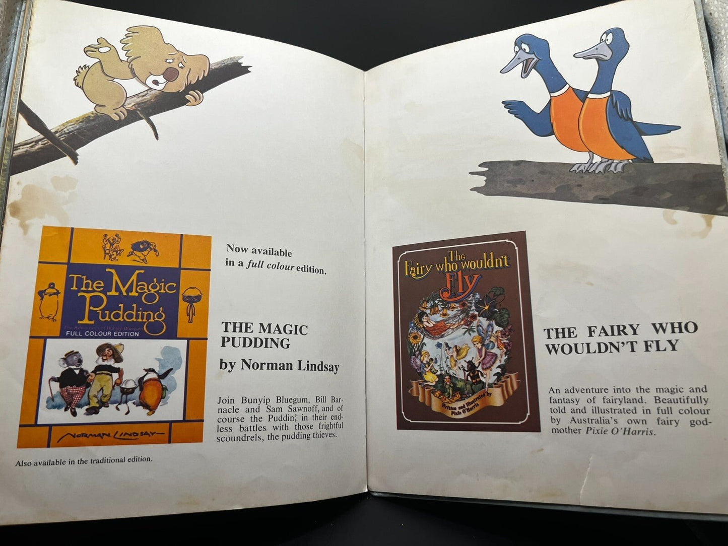 1977 Australian Children's Book Kangaroo Vintage Inscribed 1987 Rare Collectible