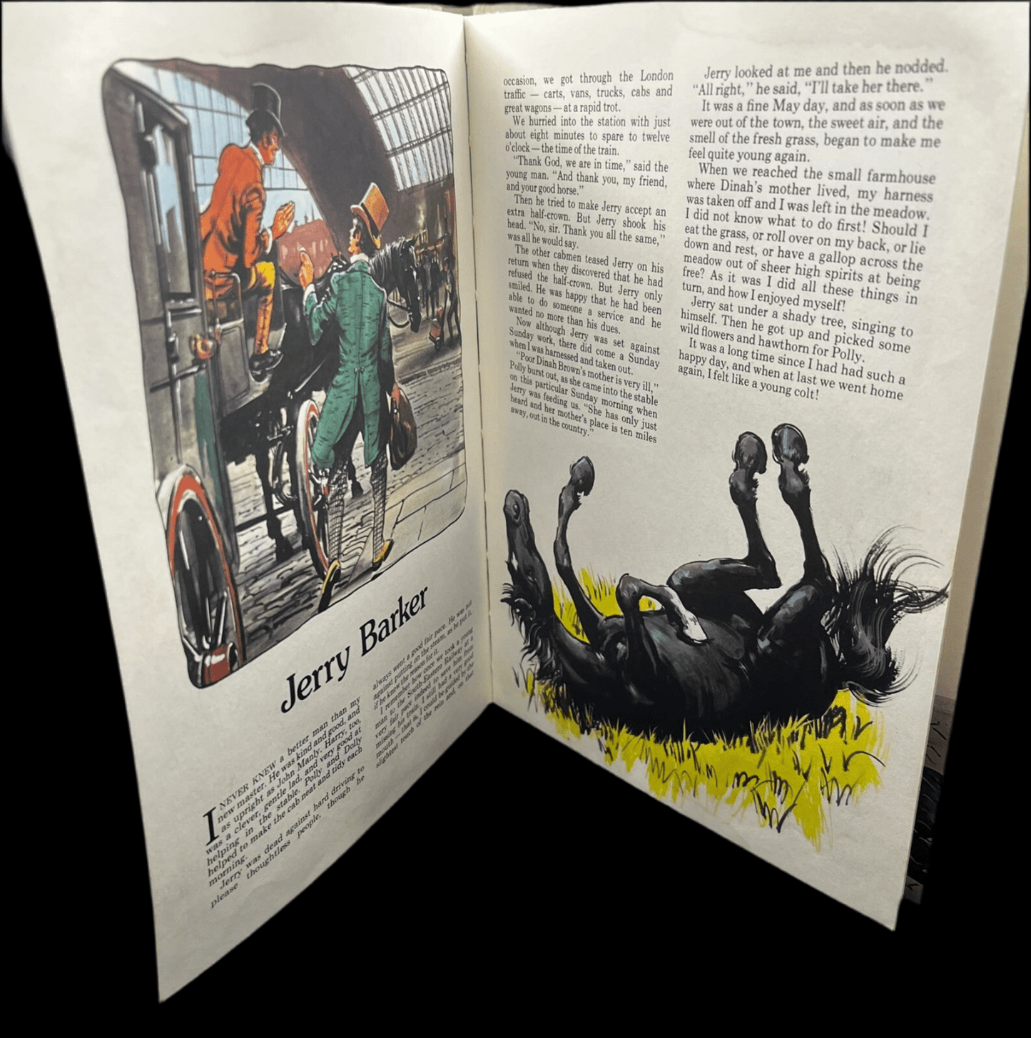 1978 Purnell Colour Classics Black Beauty by Anna Sewell, Vintage Horse Book