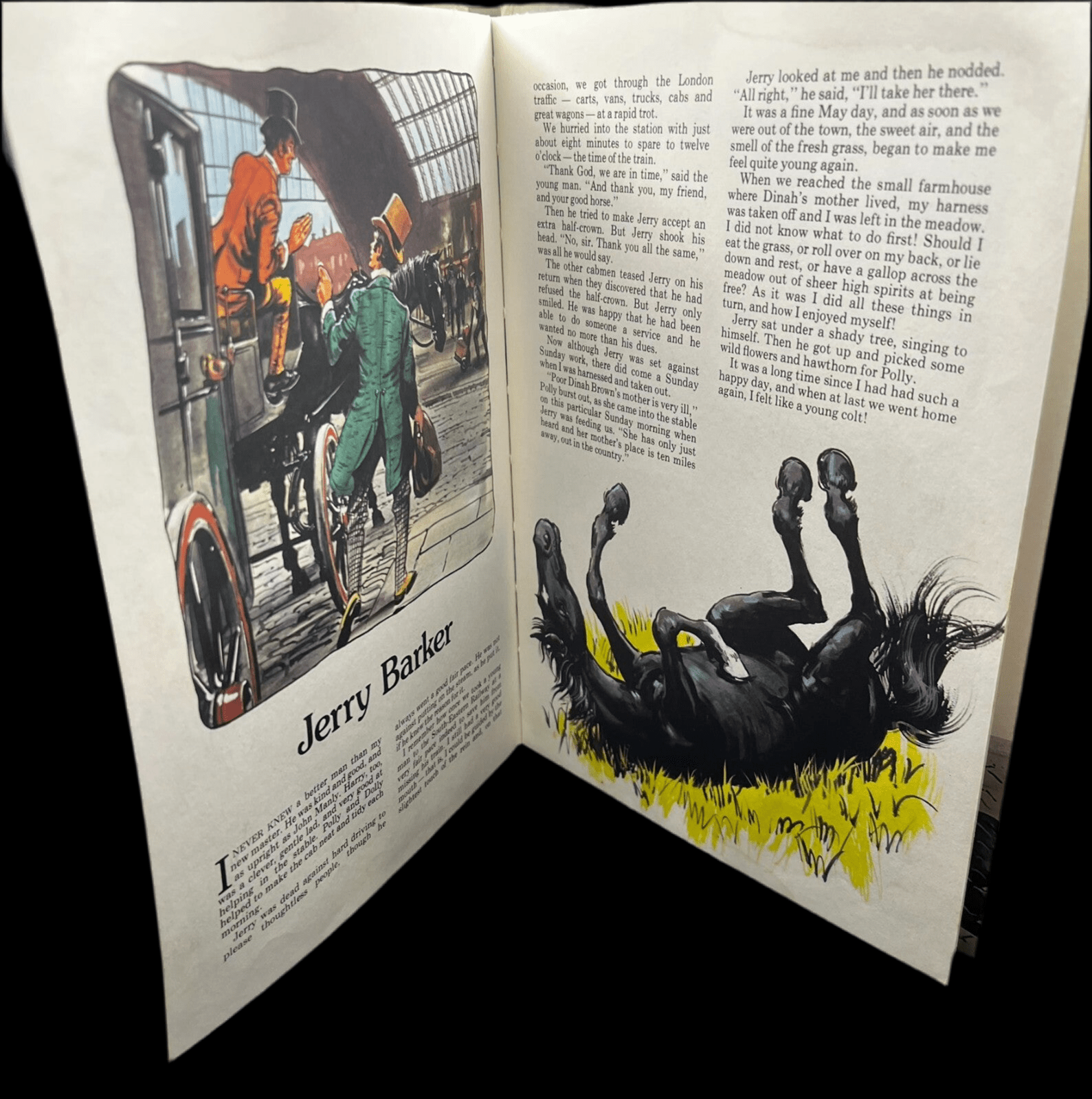 1978 Purnell Colour Classics Black Beauty by Anna Sewell, Vintage Horse Book