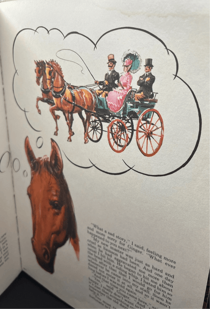 1978 Purnell Colour Classics Black Beauty by Anna Sewell, Vintage Horse Book