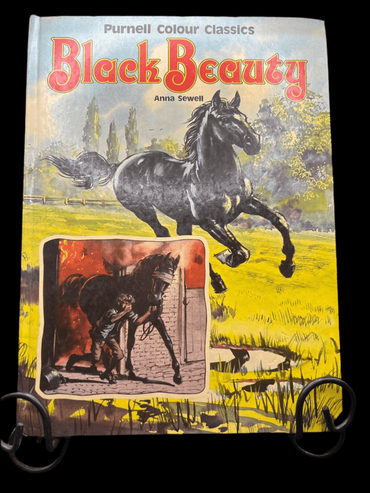 1978 Purnell Colour Classics Black Beauty by Anna Sewell, Vintage Horse Book