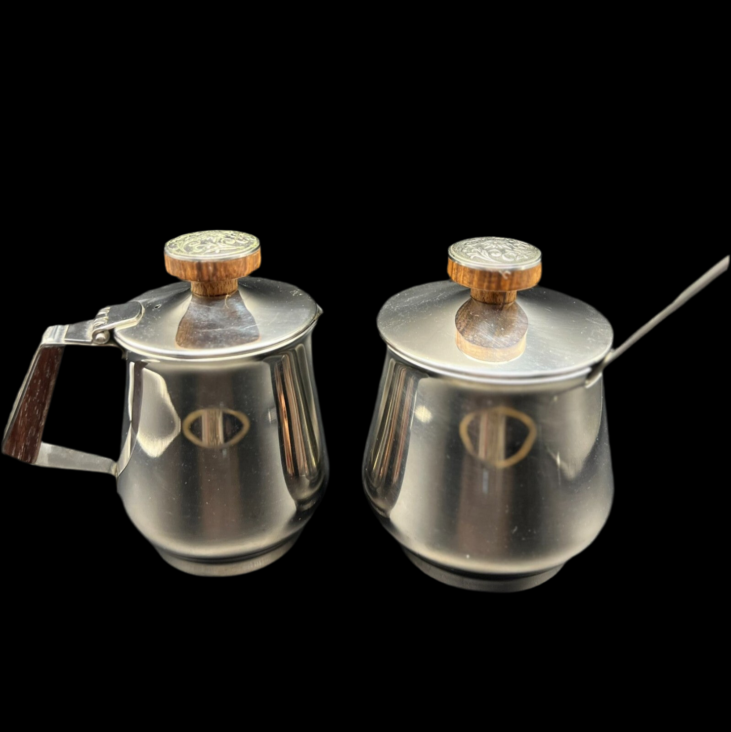 Vintage 18/10 Stainless Steel Milk & Creamer Set – Lucky Wood Japan