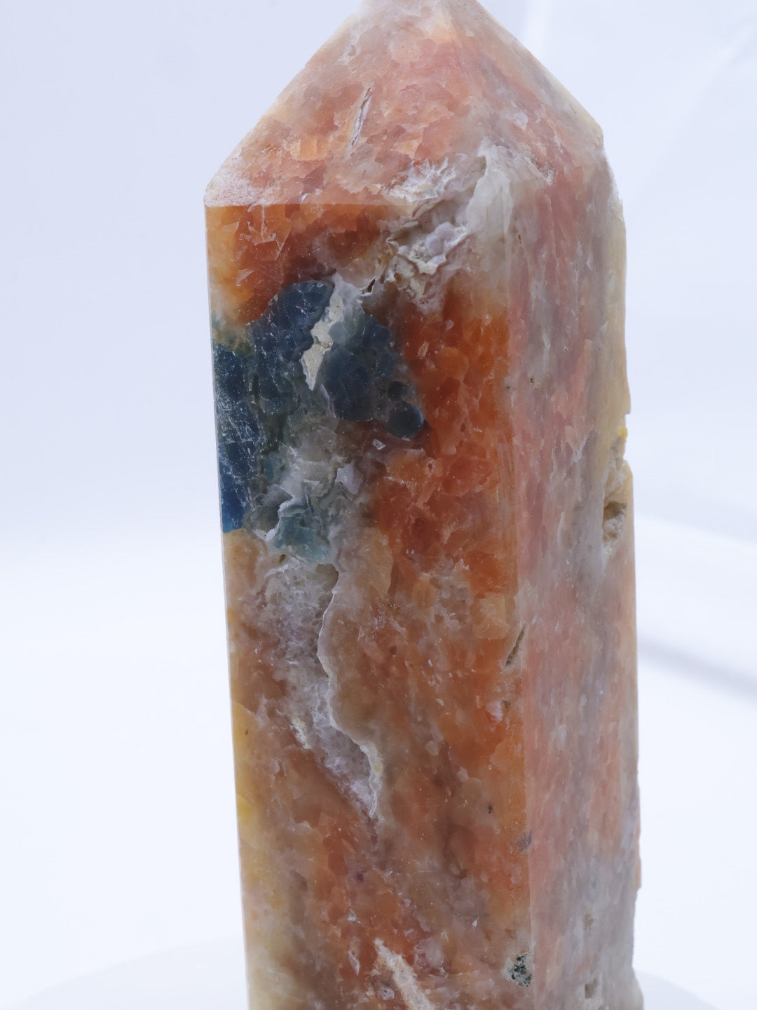 Orange Calcite/Apatite  Crystal Point Medium Size 90-140mm |  #2