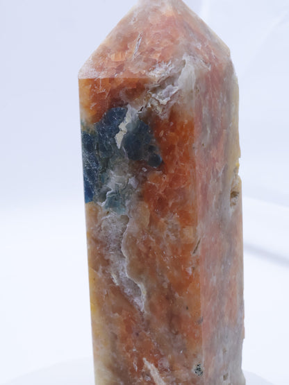 Orange Calcite/Apatite  Crystal Point Medium Size 90-140mm |  #2