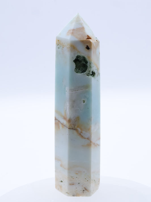 Sky Blue Quartz (Chalcedony) Crystal Point Small 65-100mm || Tower #4