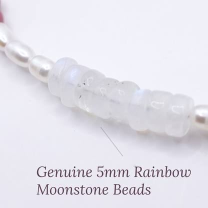 Australian Handmade Adjustable Pregnancy & Postpartum Silver-plated Crystal Bracelet | 19cm