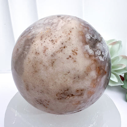 Flower Agate Spheres