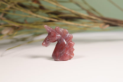 Mini Unicorn Crystal Ocean Jasper Carving 1.5cm | Intuitively Chosen