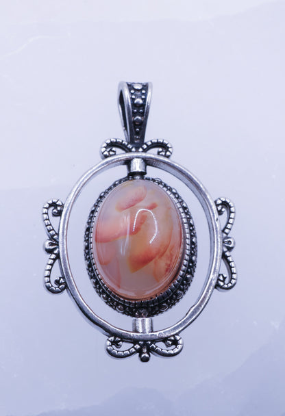 Sakura Agate Rotating Pendant | #1