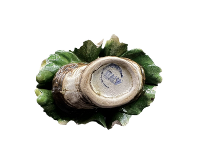 Ceramic Capodimonte-Style Rose Basket