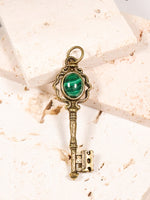 Malachite Crystal Key Pendant | Intuitively Chosen