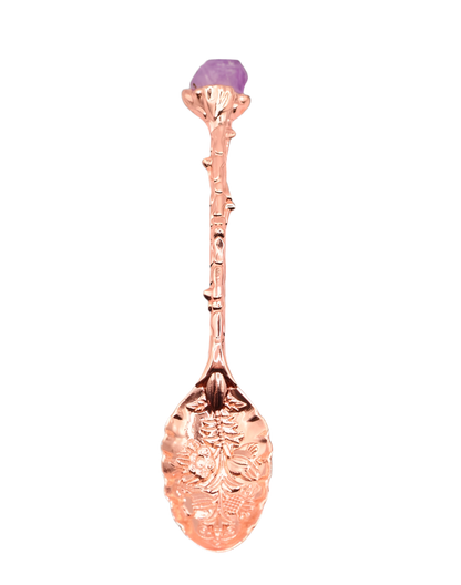 Single Witchy Genuine Crystal Coffee & Tea Spoon – Whimsical Decorative Gift