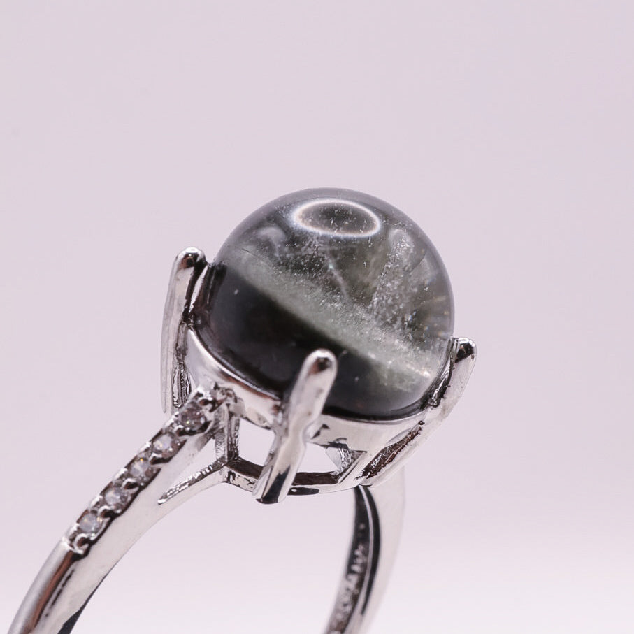 Garden Quartz Adjustable Ring ~ Green | #6